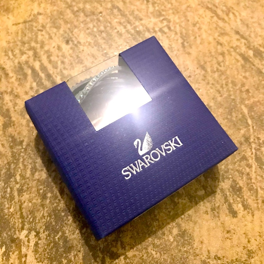 Swarski Crystal wrap bracelet in the slake blue